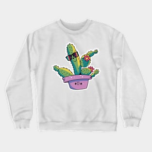 cute vibing opuntia Crewneck Sweatshirt